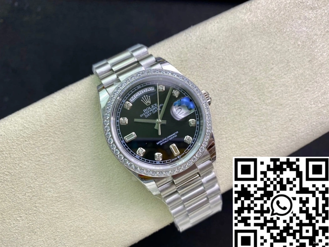 EW 36MM Day Rolex Date Factory Diamond-set 118346 Bezel 1022